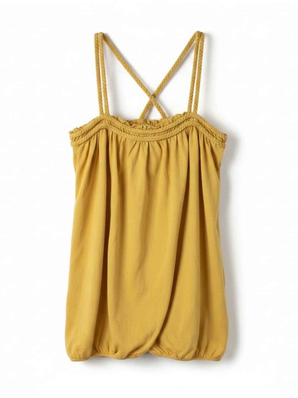 BCBGeneration Sunny Yellow Braided-Strap Cami